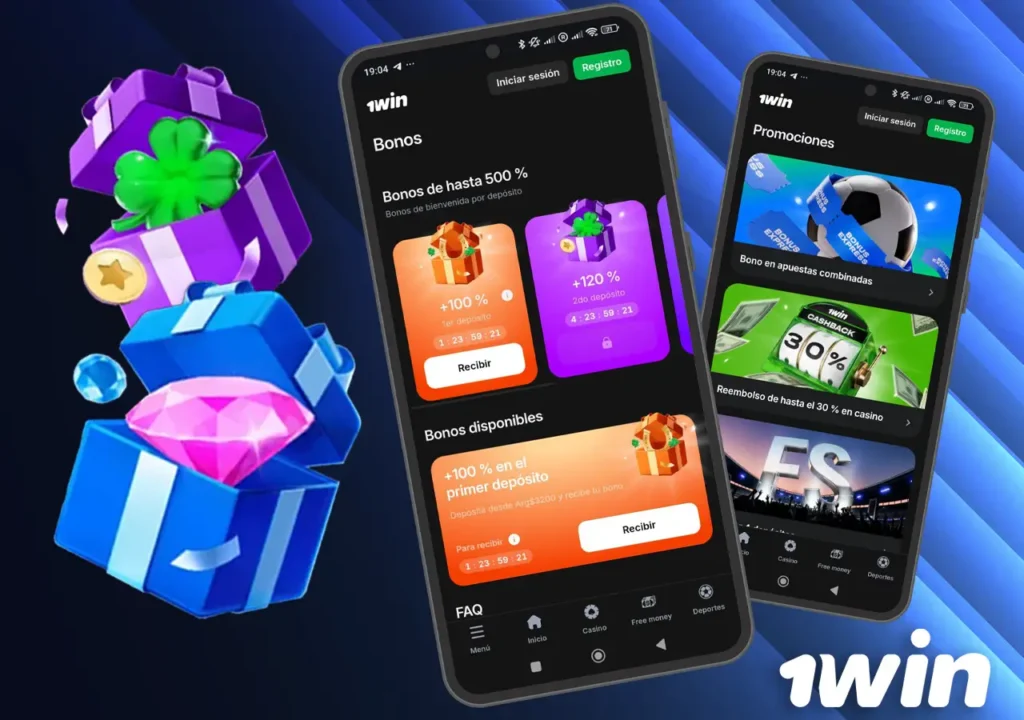 Bonificaciones y promociones en la app 1Win Argentina